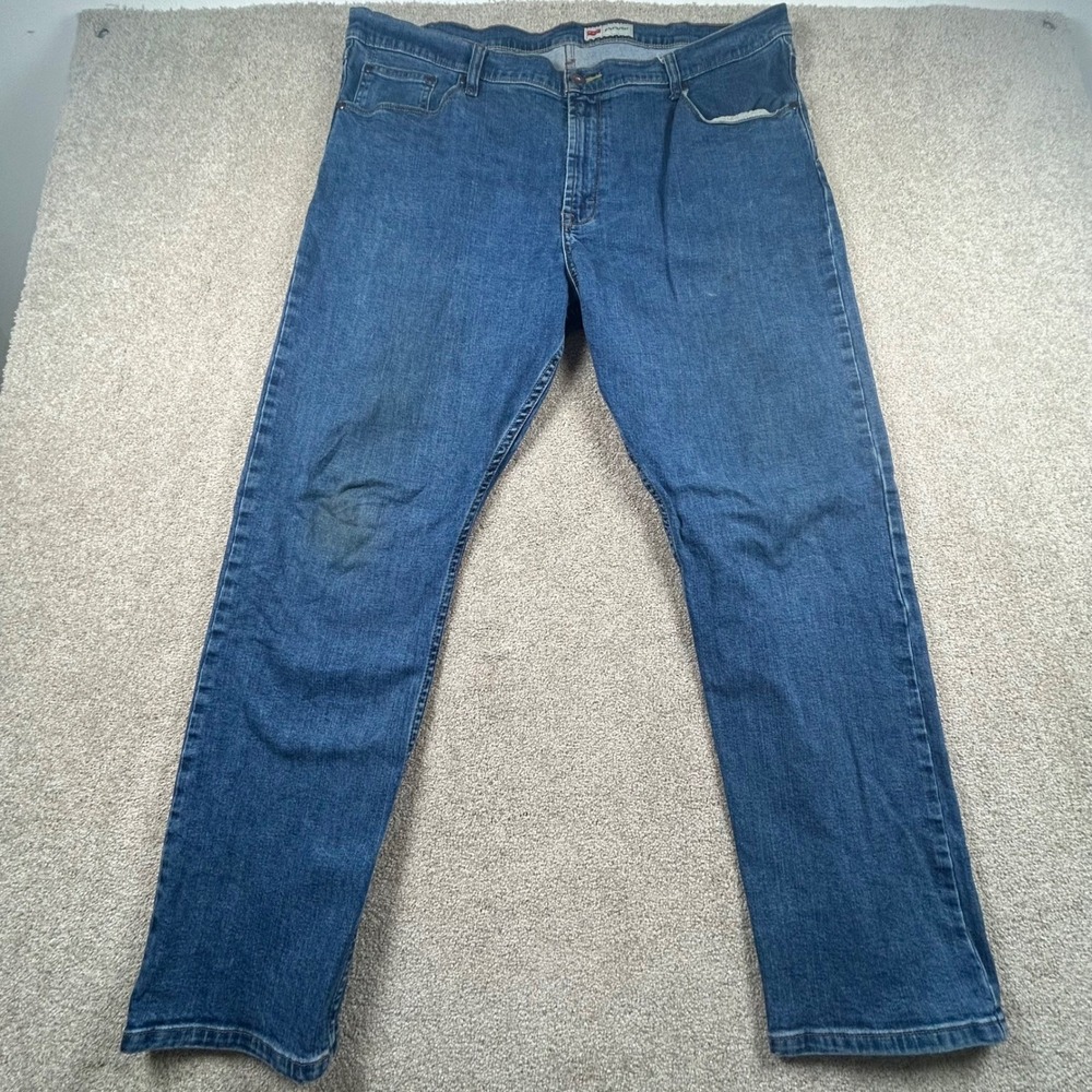 Wrangler Premium Quality Mens Straight Leg Jeans Blue 42x30 92SSWDX